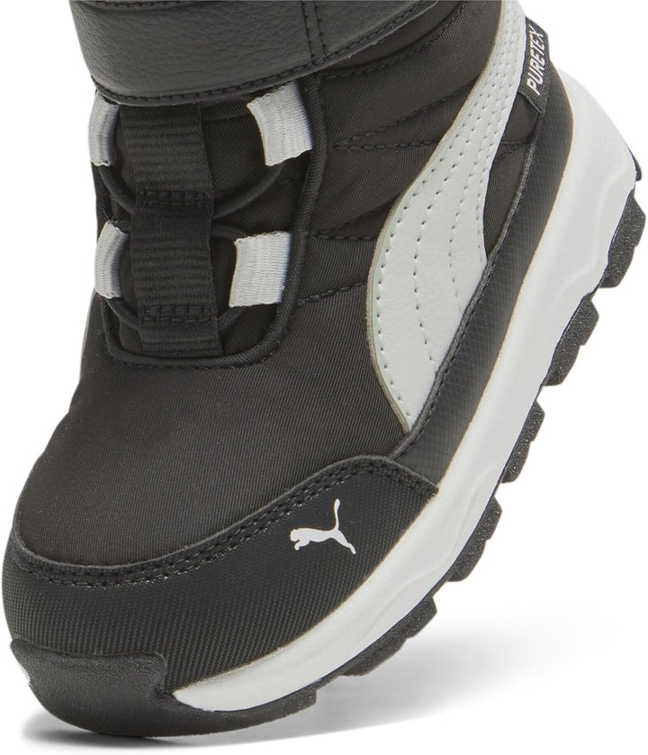 PUMA Unisex Kinder Evolve Boot Puretex Ac+psHigh Boot 20 EU Puma Black Ash Gray Puma White, 20 EU Pu