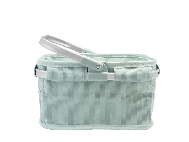 tanner DER KLEINE KAUFMANN TANNER Deco - Tragekorb aus Cord „Ocean Breeze“ (Abmessung 28 x 17 x 15,5