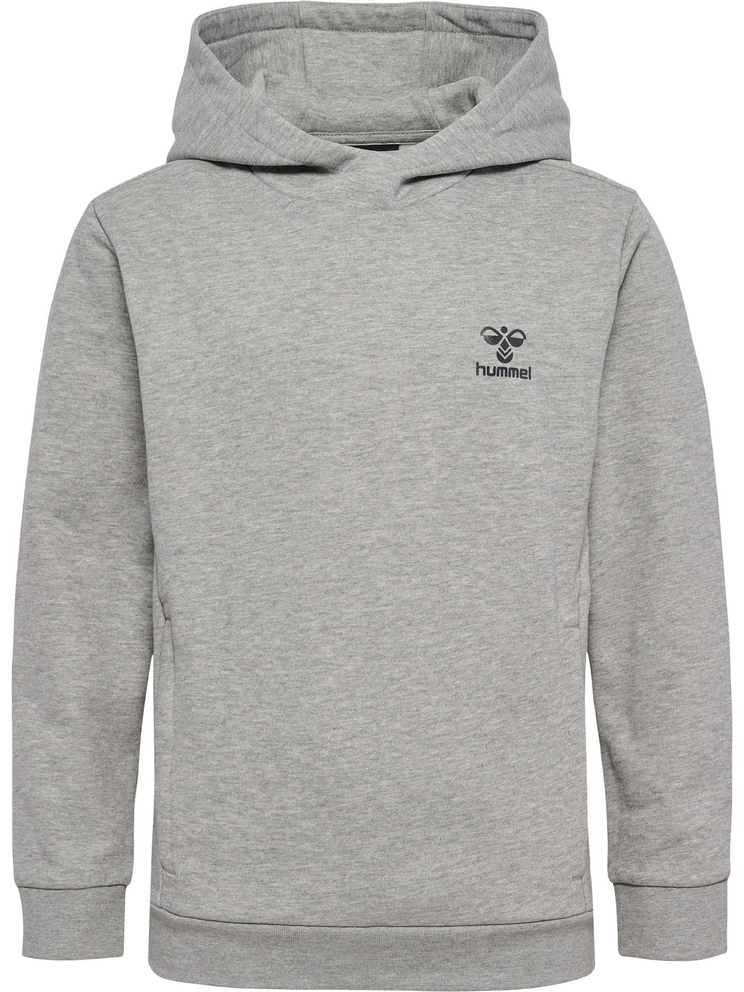 hummel Uni_Kids Hmloffgrid Hoodie Kids Hooded Sweatshirt 128 Grey Melange/Forged Iron, 128 Grey Mela