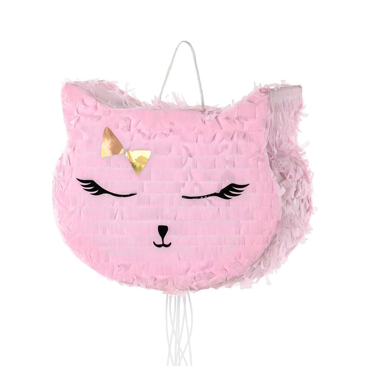 Piñata 27x35x9cm Katze - Party Dekoration zum Befüllen - Partyspiele für Kindergeburtstag Geburtstag