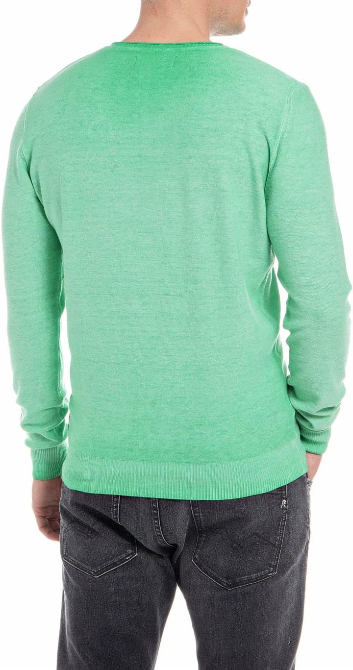 Replay Herren Uk3080.000.g22734 Pullover XS 630 Real Green, XS 630 Real Green