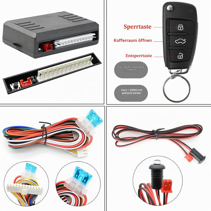XUKEY Auto Zentralverriegelung Universal Keyless Go Nachrüsten Schlüsselloses Zugangssystem Auto Tür