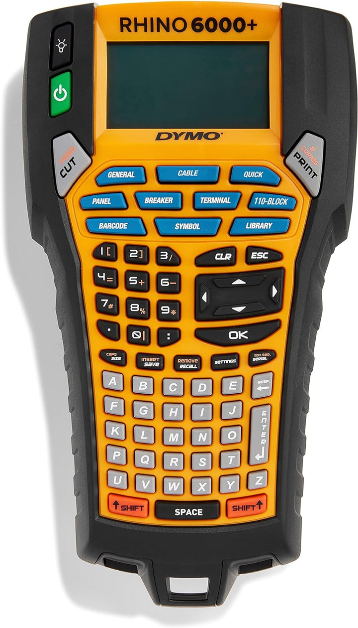 DYMO Rhino 6000+ Industrielles Etikettiergerät im stabilen Hartschalenkoffer | Tragbares Beschriftun