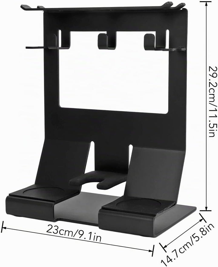 Tissting Barista Regal für Siebträger, 23 x 14 x 29 cm Eisen Kaffee Tamper Station Kaffeefilter Halt