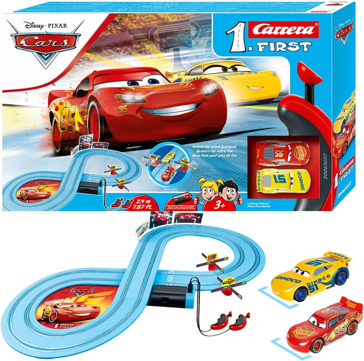 Carrera FIRST Disney Pixar Cars Rennbahn Set | Race of Friends | Batteriebetriebene Rennstrecke | Ab