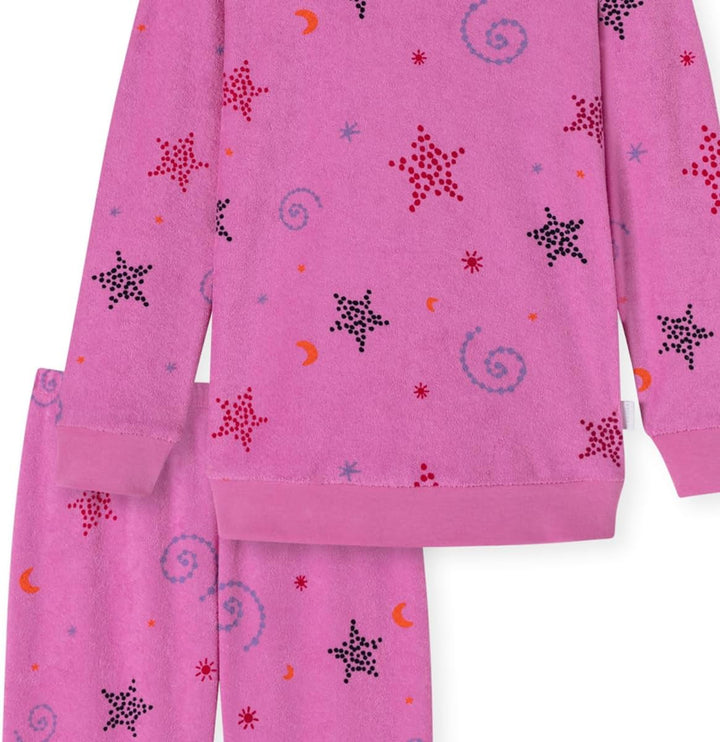 Schiesser Mädchen Kids Langer Schlafanzug Cat Zoe - 179965 92 Pink_179955, 92 Pink_179955