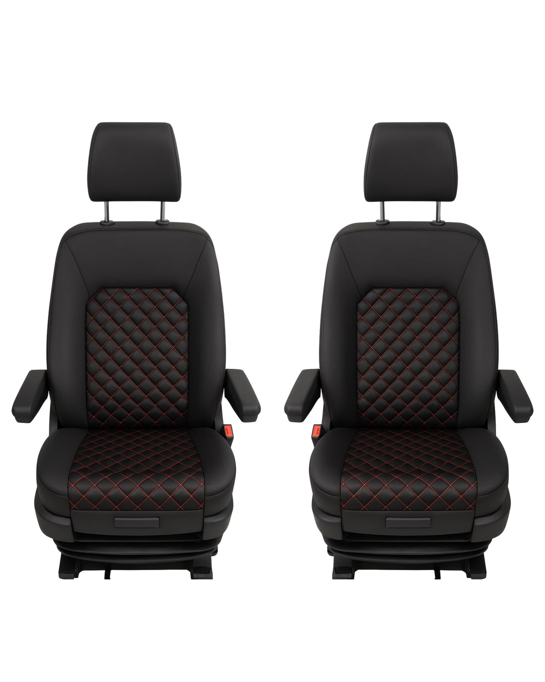 Generisch Sitzbezüge für VW T5 mit Zwei Einzelsitzen vorne, Fahrersitz und Beifahrersitz, 2 Sitzer,