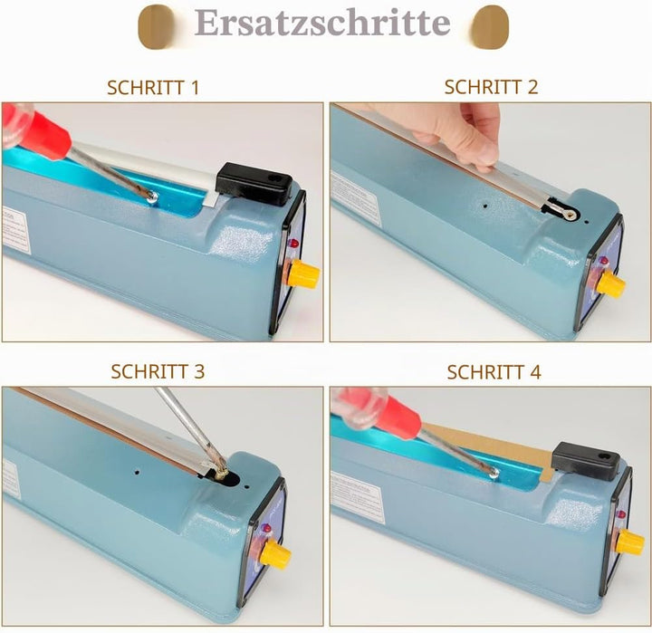SEELAUGH 10 Stück Heisssiegelgerät Folienschweissgerät Ersatzteile(5mm breit), für die Meisten Manue