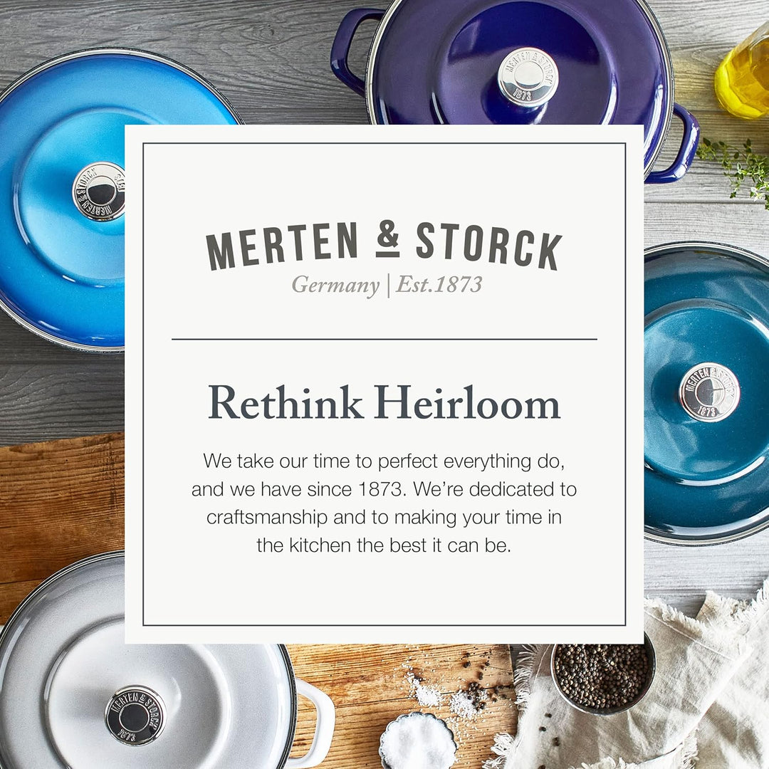 Merten &amp; Storck Dutch Oven Runder Schmortopf, 26cm/5 Liter, Tiefblau mit Farbverlauf 26cm/5L Tiefbla