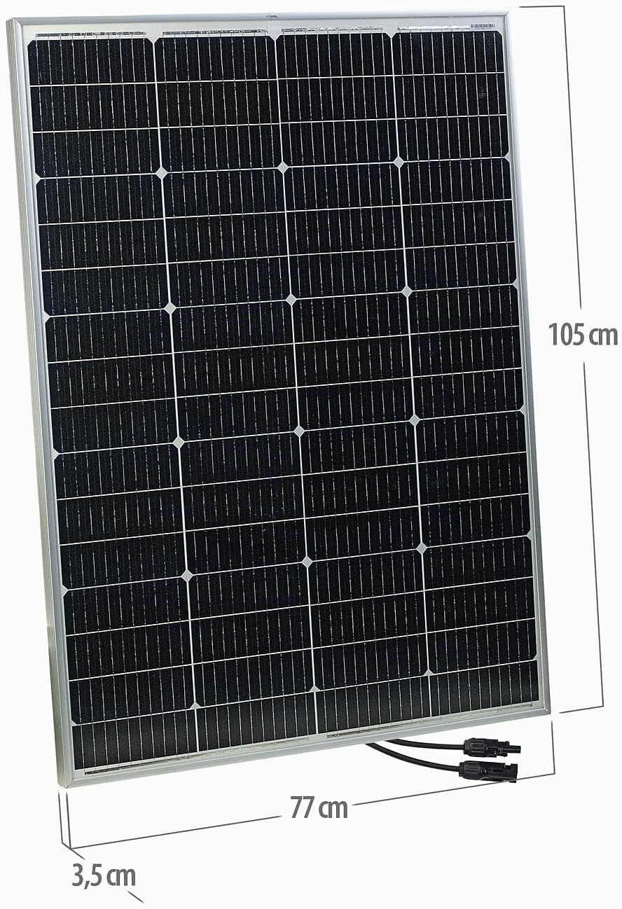 revolt Mobile Solarzelle: 4er-Set mobile monokristalline Solarpanels, 36 V, 150 W, MC4-komp. (Solarp