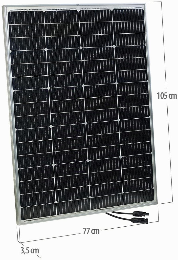 revolt Mobile Solarzelle: 4er-Set mobile monokristalline Solarpanels, 36 V, 150 W, MC4-komp. (Solarp