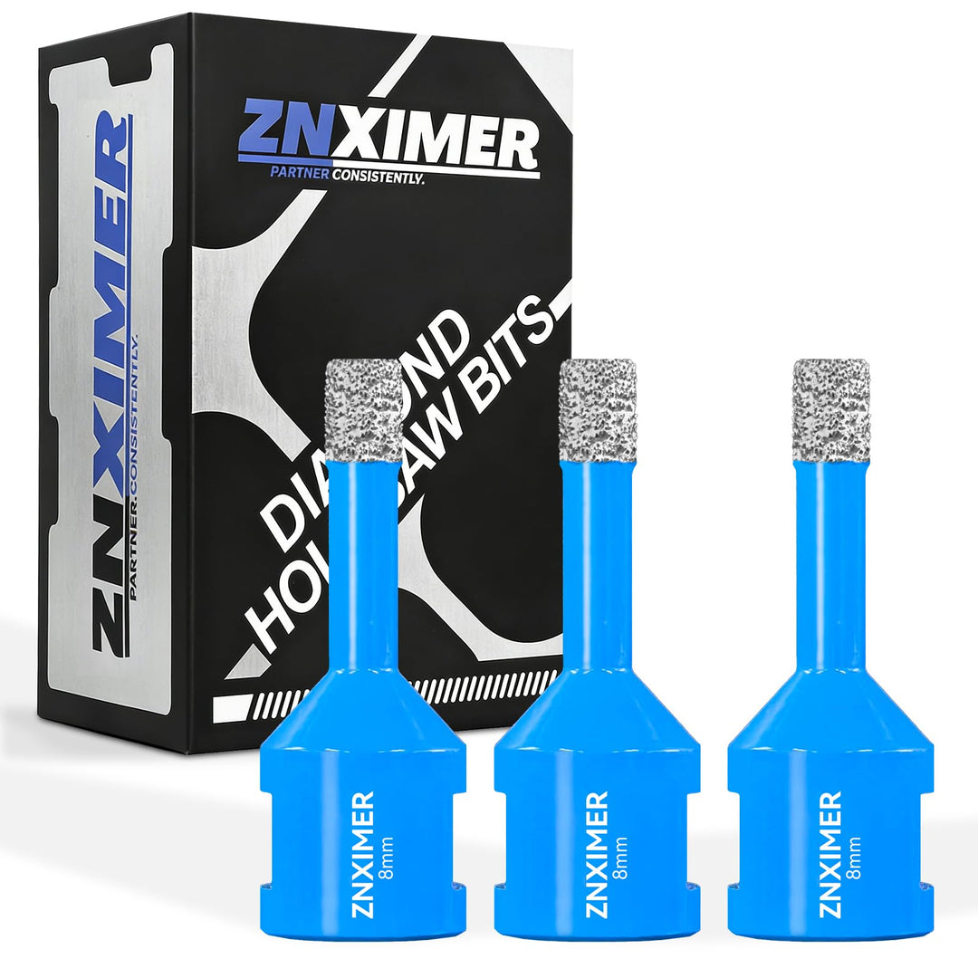 Diamant Fliesenbohrer 8mm - 3 Stück M14 Diamantbohrer Lochsäge für Fliesen Porzellan Keramik Marmor