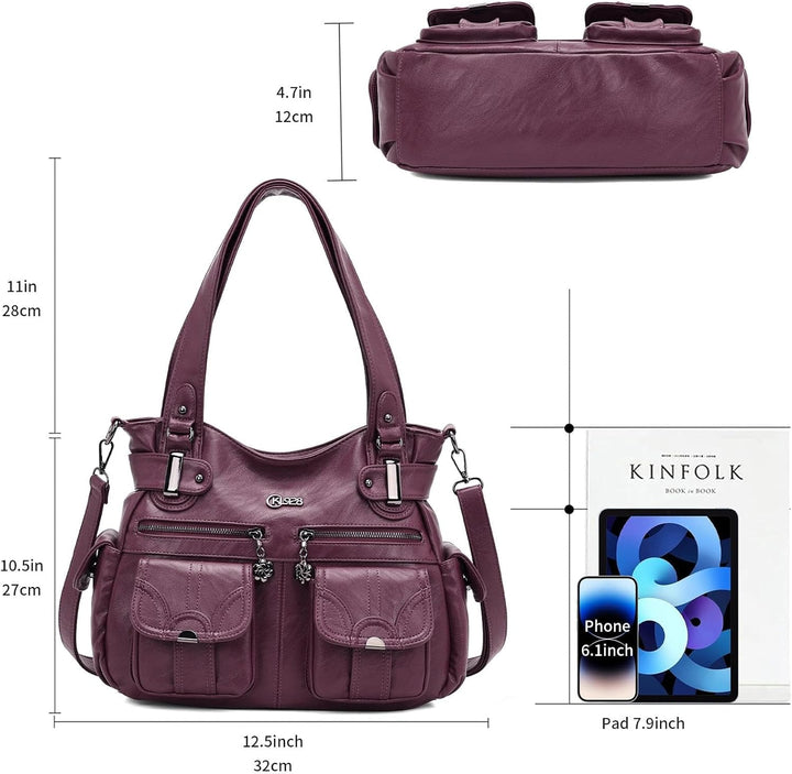 KL928 Tasche Damen Handtasche Umhängetaschen Damenhandtasche Schultertasche Lederhandtasche elegante