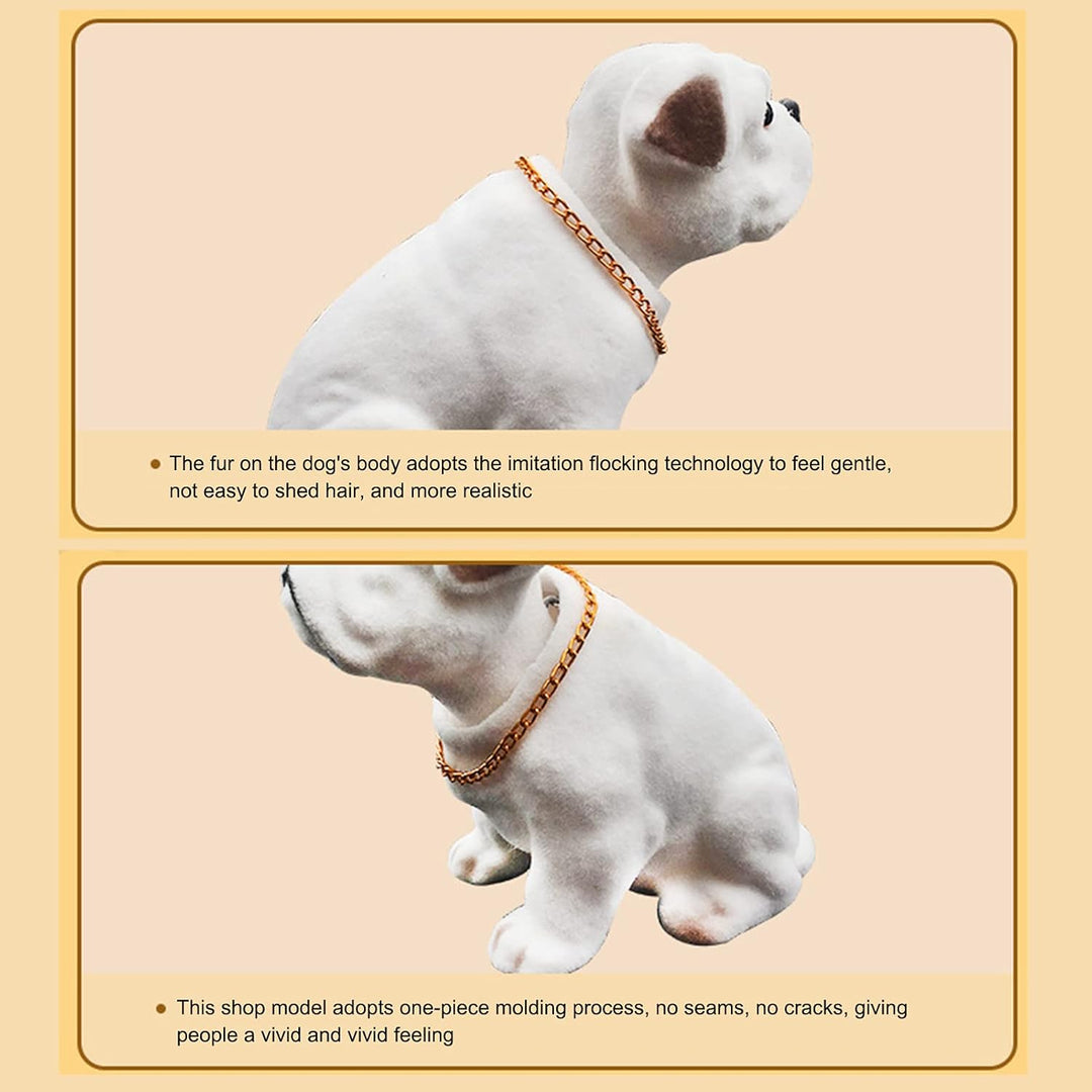 Wackelkopf Hunde,Auto Puppe,Harz Niedlich Schütteln Kopf Hund Dekoration,für Auto Innenraum Home Des