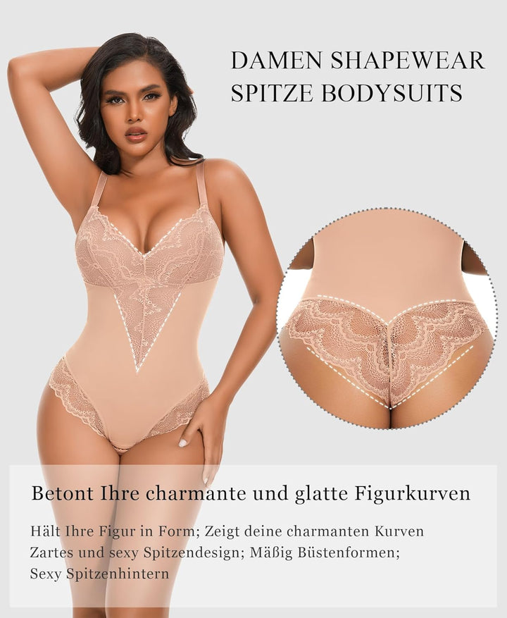 Shapewear Damen Bodysuits Bauchweg Formende Body Shaper Figurformende Unterwäsche Shaping Miederbody