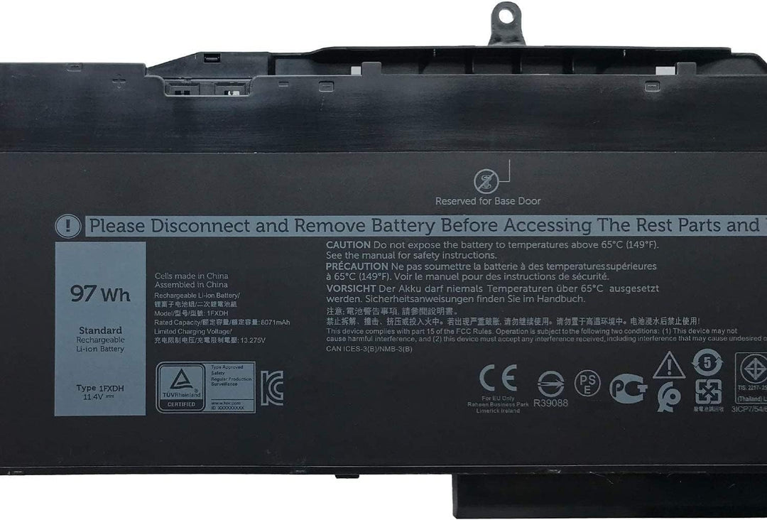 1FXDH 01WJT0 1WJT0 Laptop-Akku-Ersatz für Dell Latitude 15 5501 5511 Precision 3541 3551 Series(11.4