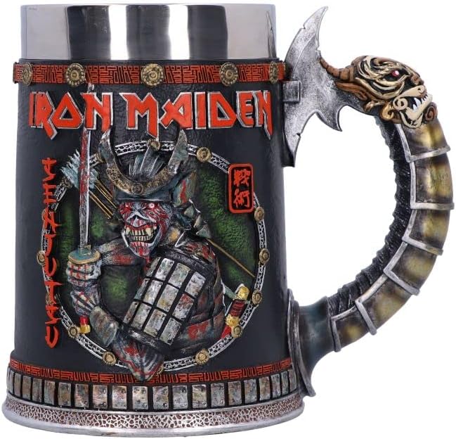 Nemesis Now Offizielles Lizenzprodukt von Iron Maiden Senjutsu, Grau, 15,5 cm