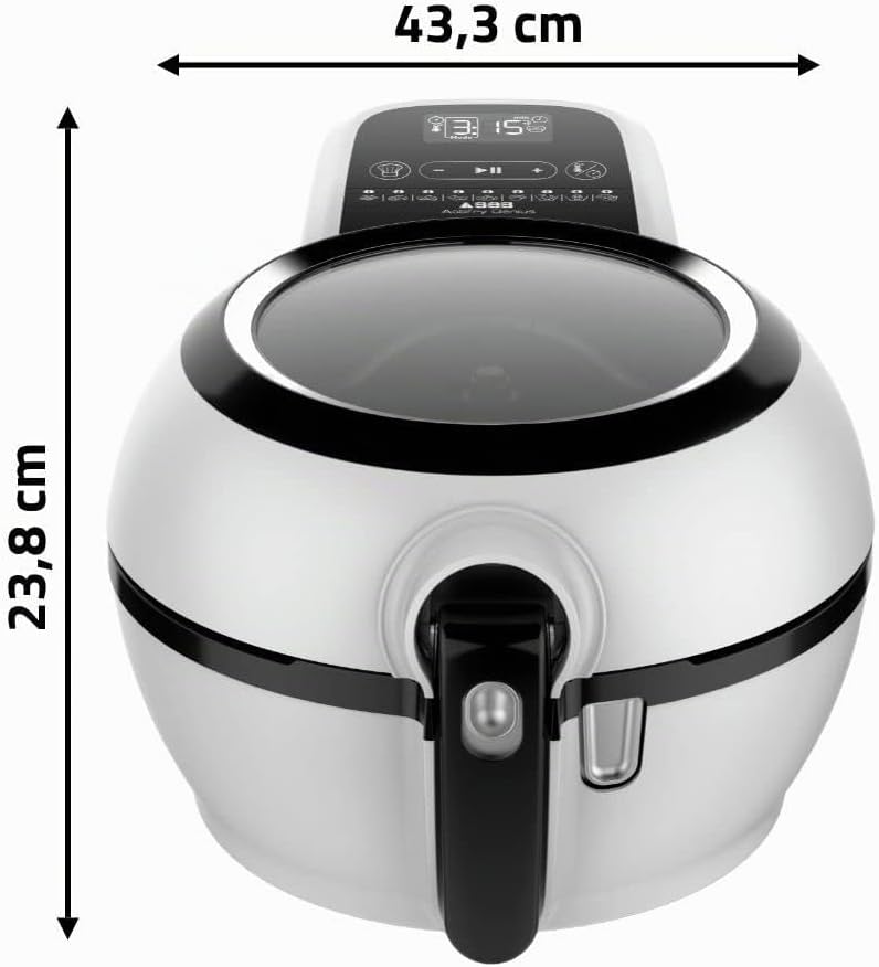 Seb Actifry Genius nur freistehend Hot Air Fryer Fritteuse 1350 W schwarz, weiss (Hot Air Fryer, 1,2