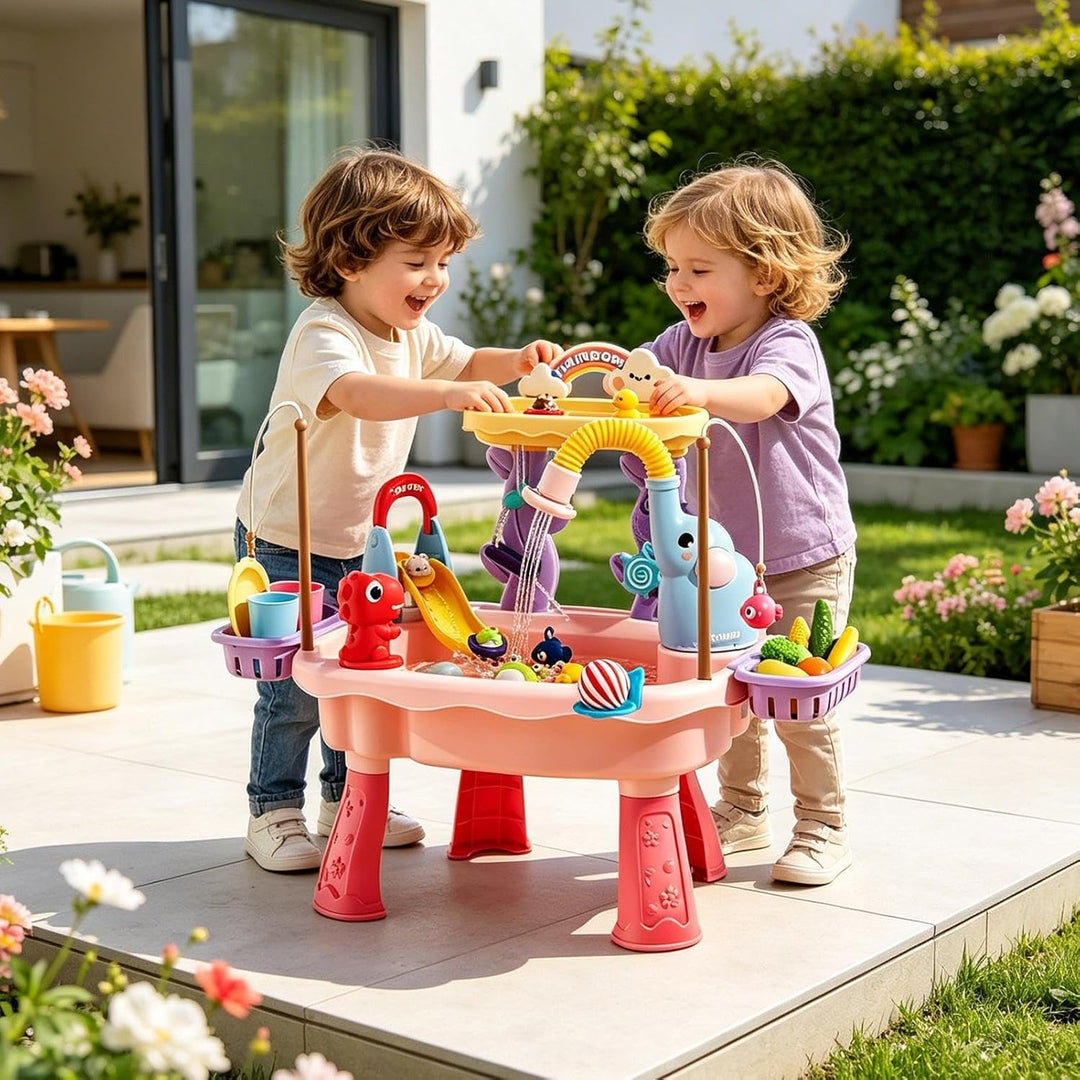 Kinder Wassertisch Elefanten-Design Sensorik-Waschbeckenspielzeug | Kinder Aktivitätstisch Für Hinte