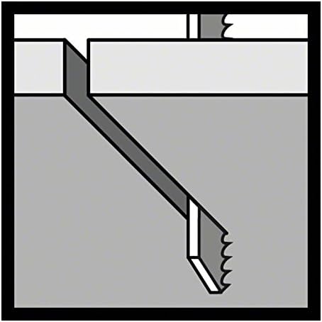 Bosch 25x Stichsägeblatt T 101 D (für weiches Holz, gerader Schnitt, Professional Zubehör Stichsäge)