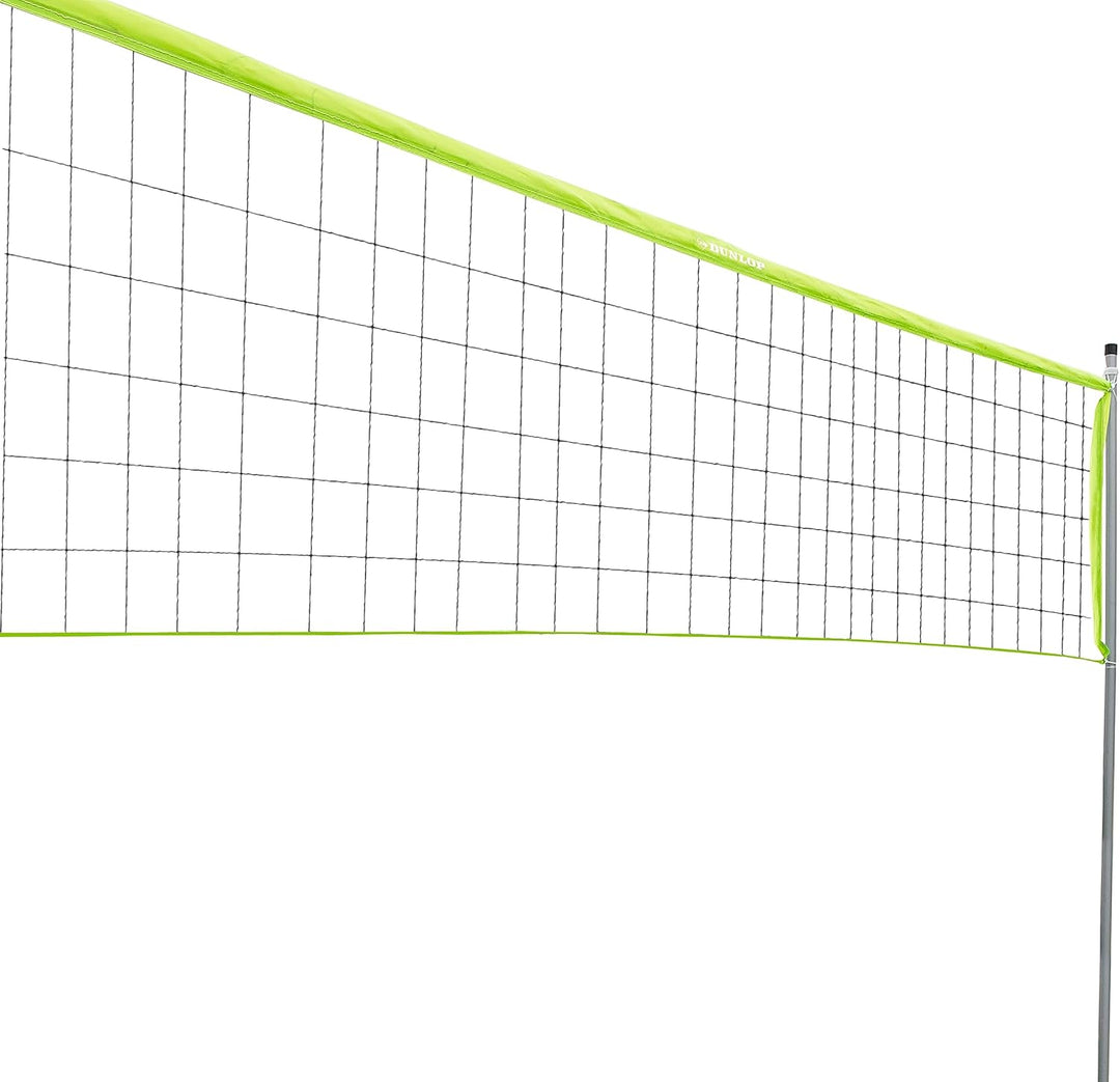 DUNLOP Sportnetz 609 x 220 cm – Multifunktionales Volleyballnetz Für Garten Spiele – Badminton Netz