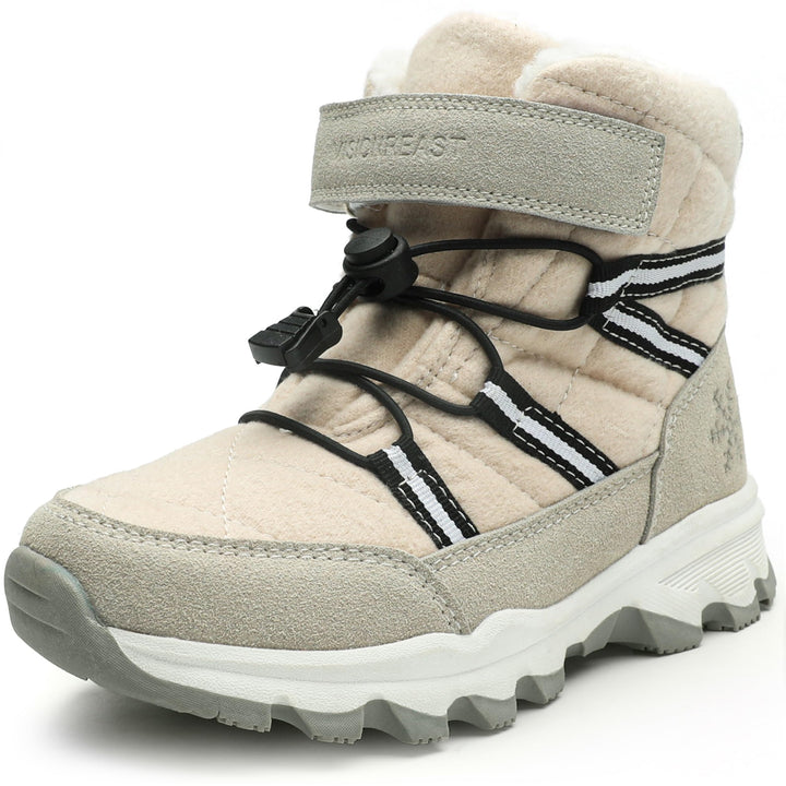 visionreast Winterstiefel Mädchen Winterschuhe Kinder Junge Wanderschuhe mit Wollfutter Schneestiefe