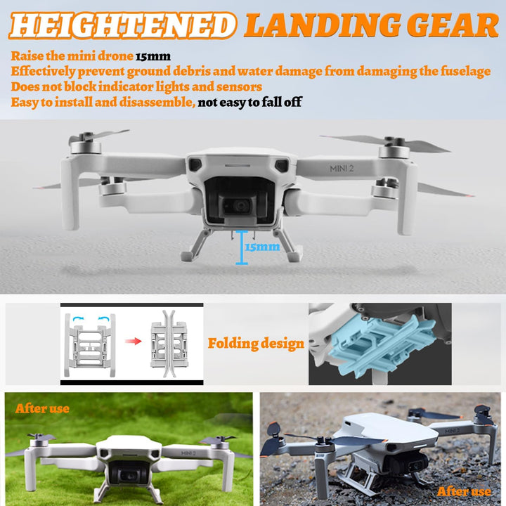 Drohnen Zubehör für DJI Mini 4K/2/SE/2 SE, 8 Propeller für DJI Mini 4K/2/SE/2 SE, 4 Propeller Schutz