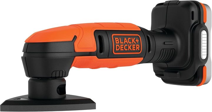 BLACK+DECKER Schnurloser Detailschleifer – dreieckiges Tablett 89 mm – 1 Akku – 40 Minuten mit einer