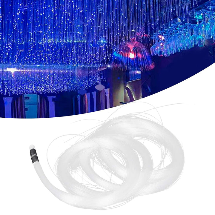 Glasfaser Lichtleiter, 200 Stück 0.75mm 3m PMMA Fiber Optic Cable, Kunststoff Ende Leuchten Glasfase