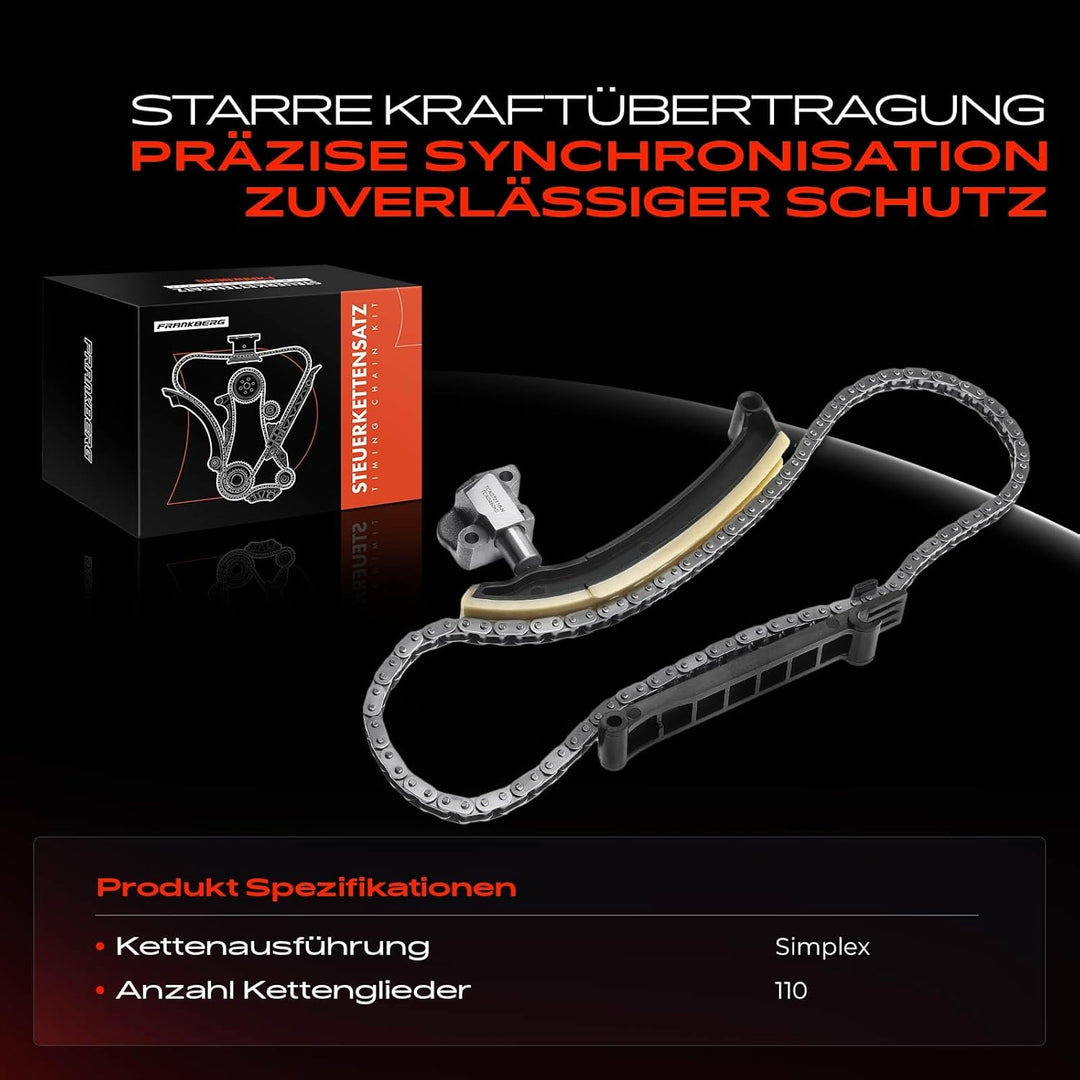 Frankberg Steuerkettensatz Kompatibel mit Cabrio City-Coupe Crossblade Fortwo 450 R-o-a-d-s-t-e-r 45