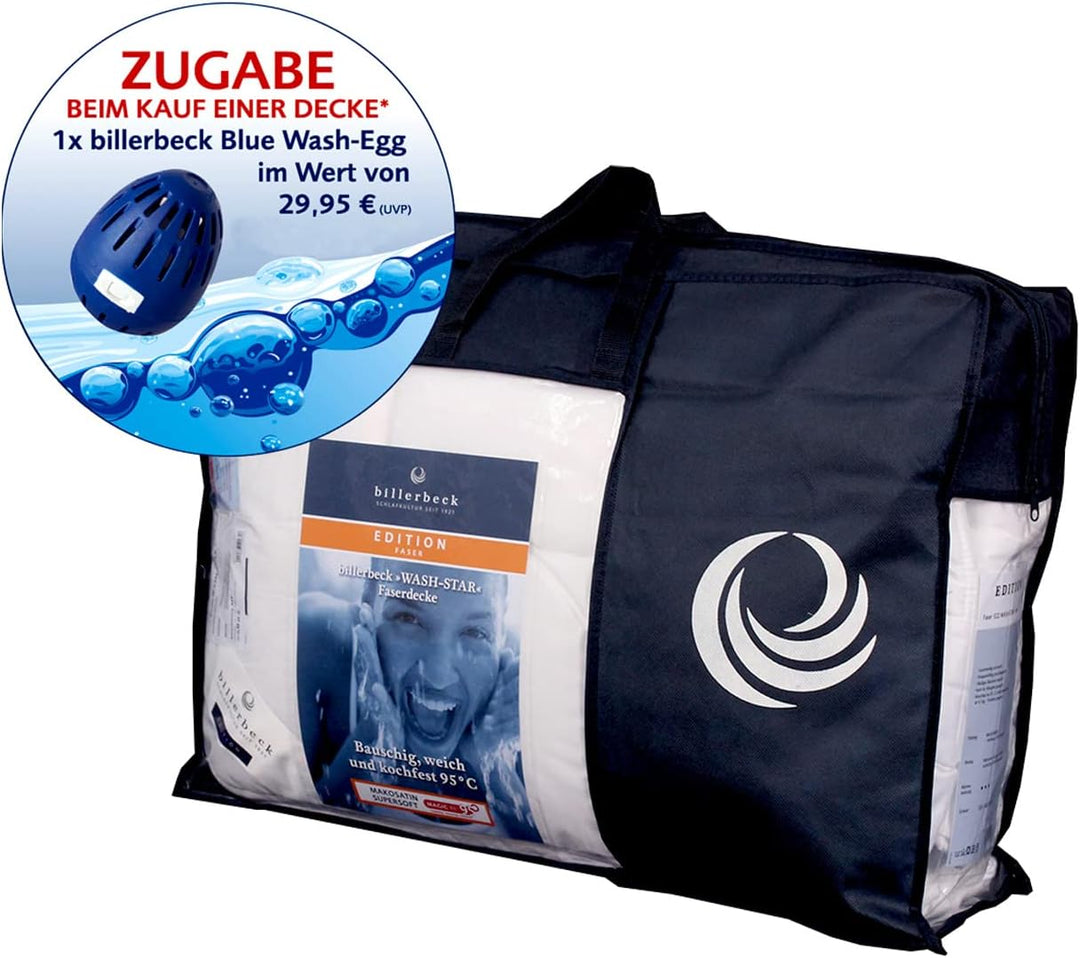 Billerbeck Faserdecke | E22 Wash-Star | Ganzjahresdecke | Allergiker geeignet | waschbar bis 95° C (