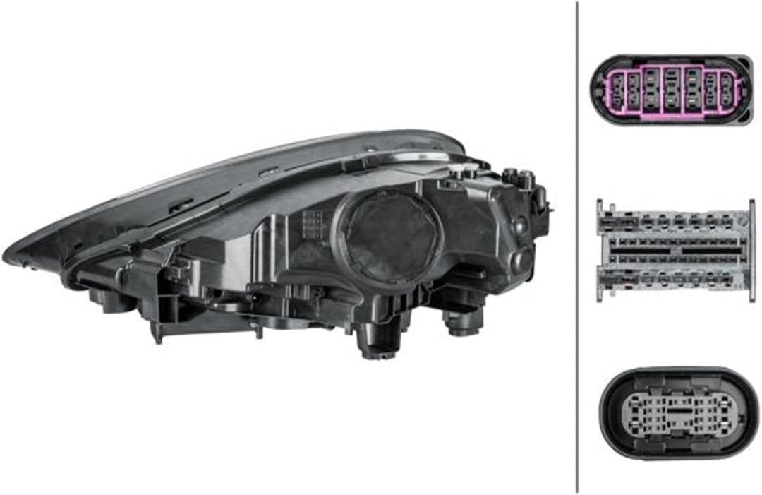 HELLA 1EX 014 690-081 LED-Hauptscheinwerfer Matrix LED PDLS Plus - SAE - für Rechtsverkehr - vorne r