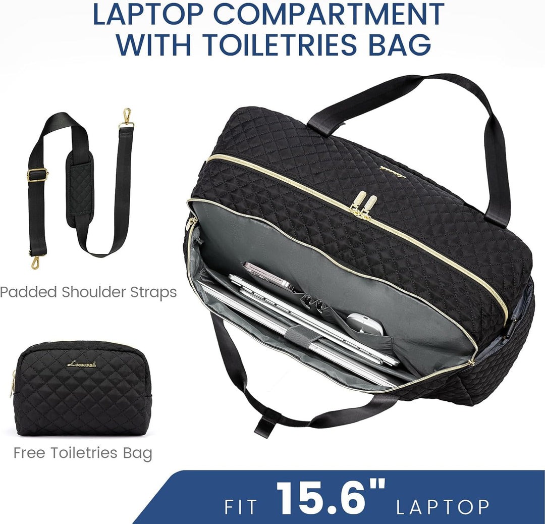 LOVEVOOK Reisetasche Damen Sporttasche Gross mit Laptopfach Weekender Handgepäck Gym Travel Duffle B