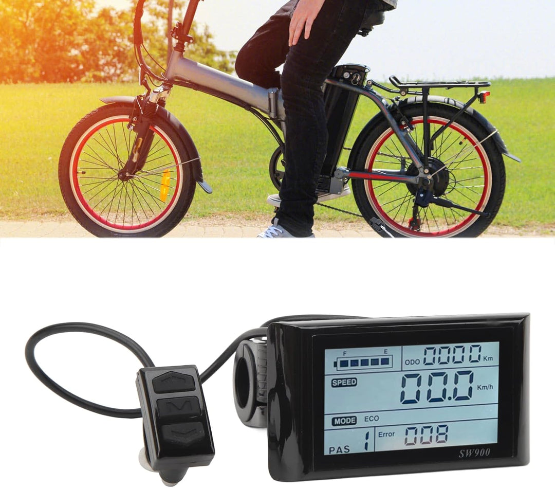 LCD Display für wasserdicht mit Batterieanzeige, Elektrofahrrad Bildschirm für Stadtverkehr Fitness