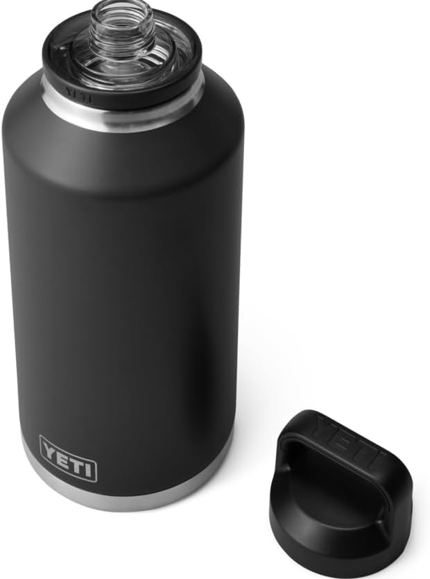 YETI Rambler Flasche Mit Chug-Verschluss, Black, 64 oz (1,9 L), Black