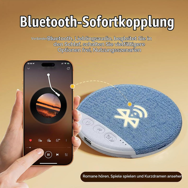 Ultra-Thin Bluetooth Pillow Speaker with Bluetooth 6.0, Ultraflacher Bluetooth Kopfkissenlautspreche