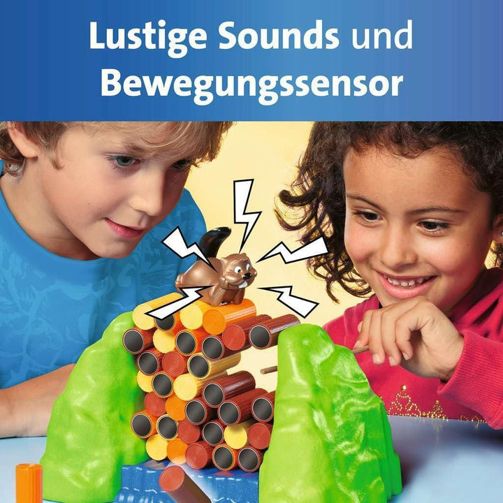 Ravensburger 22246 - Billy Biber - Geschicklichkeitsspiel für ruhige Hände - Spiel für Kinder ab 4 J