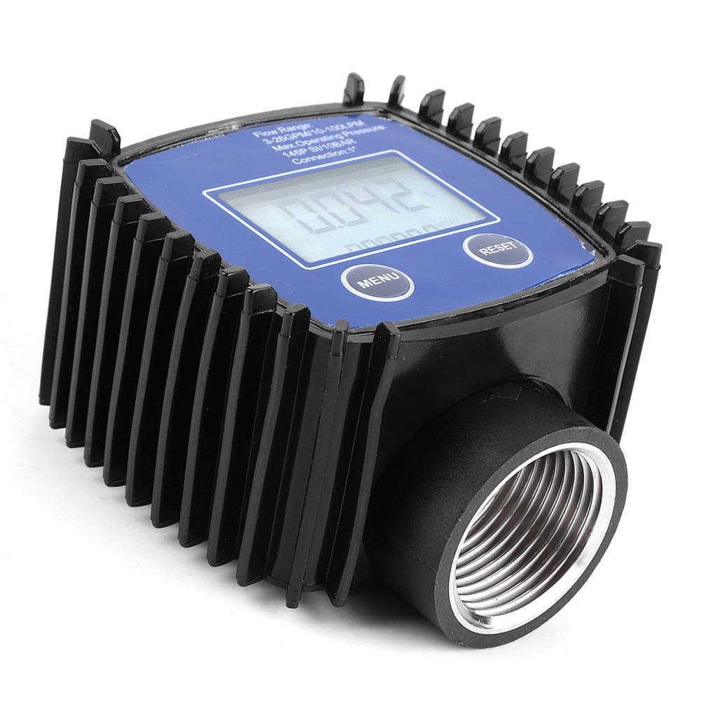 Durchflussmesser,Flow Meter Digitalanzeige Hohe Genauigkeit Wasser Durchflussmesser 1 Zoll Innengewi