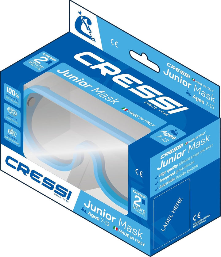 Cressi Perla Jr - Maske oder Combo Set Maske Perla Jr + Schnorchel Minigringo, Einheitsgrösse, Junio