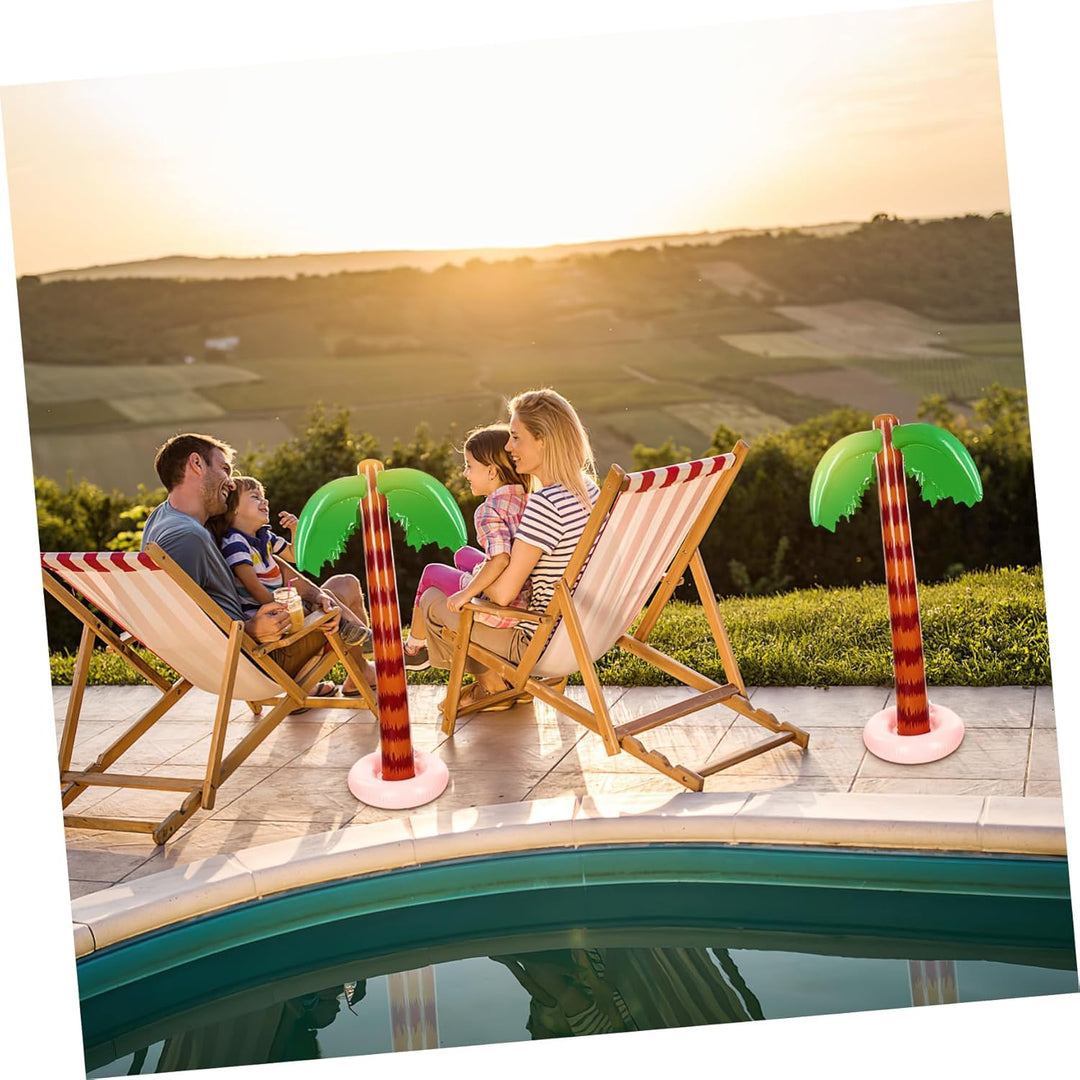Toyvian Aufblasbare Palm Bäume Und Kokospalmen 2 Stück Sommerspielzeug Für Pool Und Strand Mit Spezi