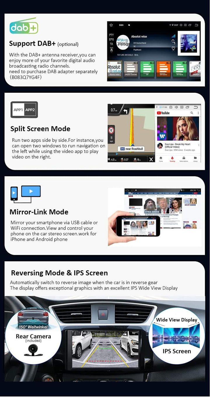 JOYX Android 12 Autoradio Passt für Suzuki Jimny 3 (2005-2019) - Kabellos Carplay + Android Auto - R