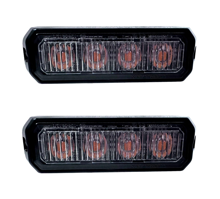 MelTruck® 2x LED Frontblitzer 95x28x19 12V 24V PKW LKW Traktor Bagger R65 R10 Heckblitzer