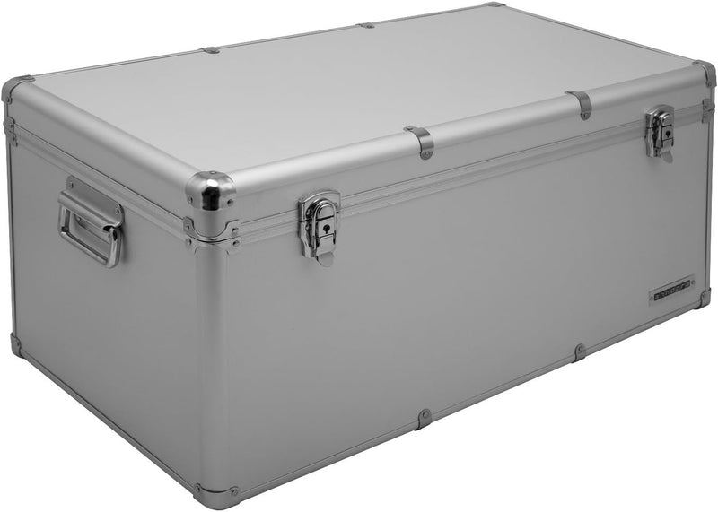 Aluminium-Rahmenkoffer Transport-Box, Koffer in Silber mit 82 Liter Volumen 082 Liter Silber, 082 Li