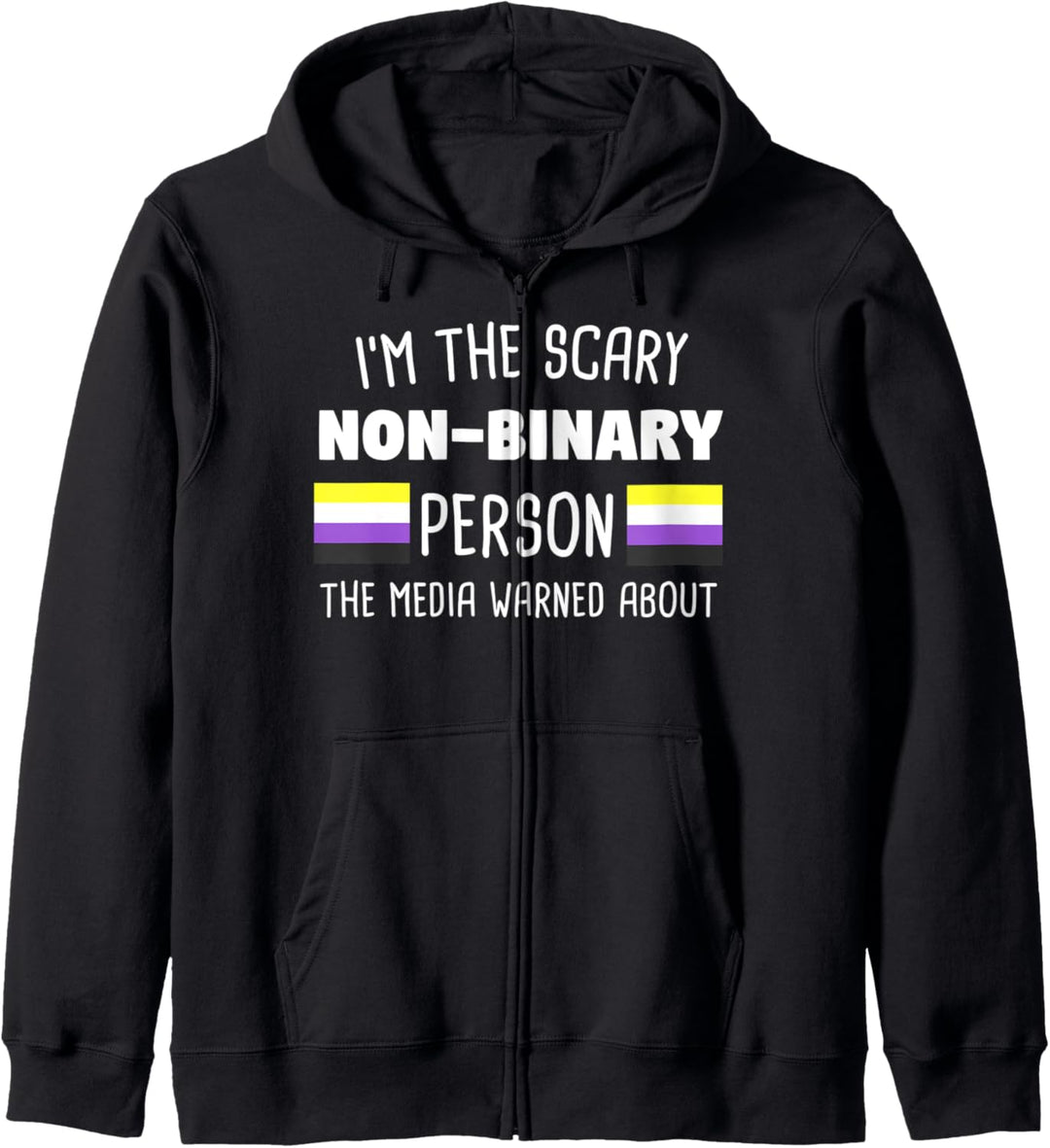 Non Binary Nicht-Binär Flagge Nicht-Gender LGBTQia Geschenk Kapuzenjacke