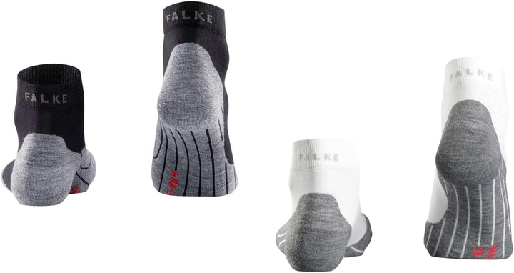 FALKE Damen RU4 Short 2-Pack Laufsocken mittelstarke Polsterung antiblasen kurz vegan Sport Jogging