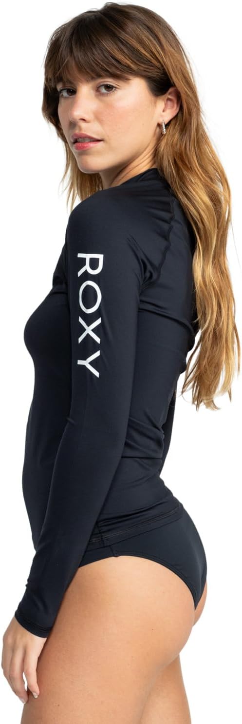 Roxy Damen Whole Hearted Rashguard (1er Pack) XXL Anthracite, XXL Anthracite