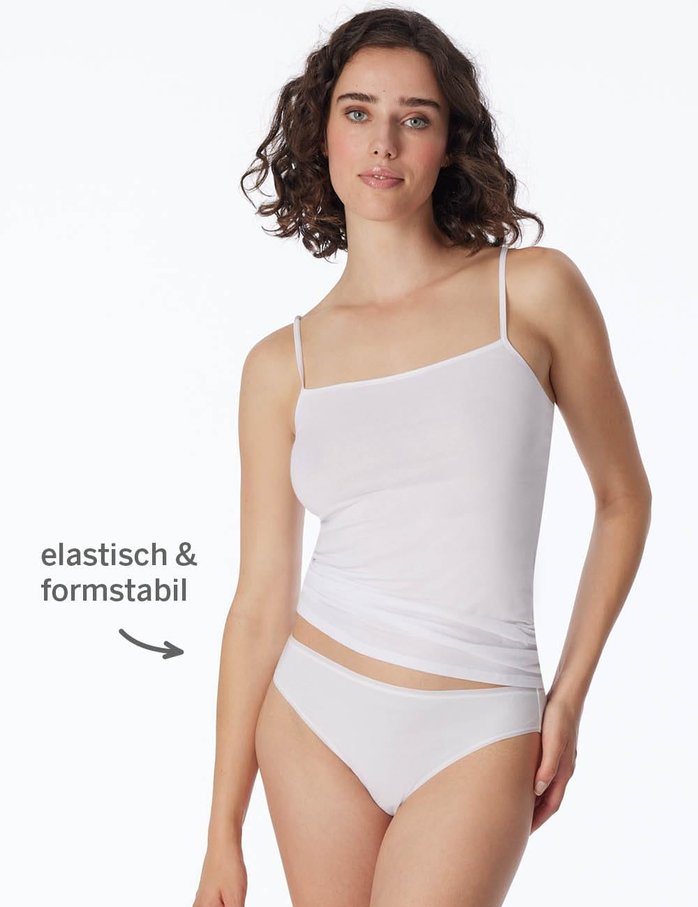 Schiesser Damen Unterwäsche (2er Pack) 34 Weiss_174389, 34 Weiß_174389