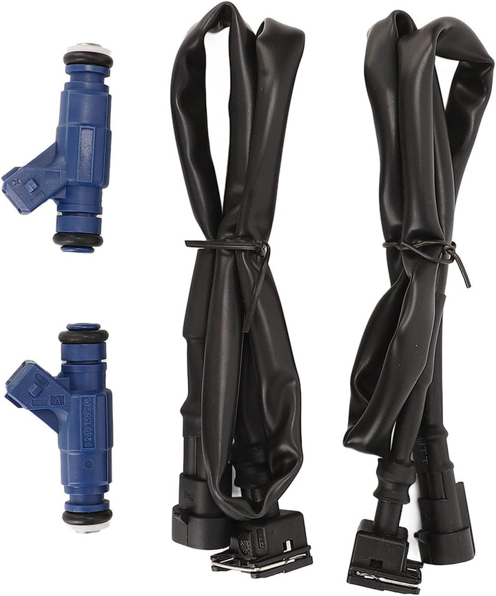 Qiilu 1202863 Einspritzdüsen-Set mit Zopfkabelbaum für Polaris Ranger 700 2005-2009 für Polaris RZR