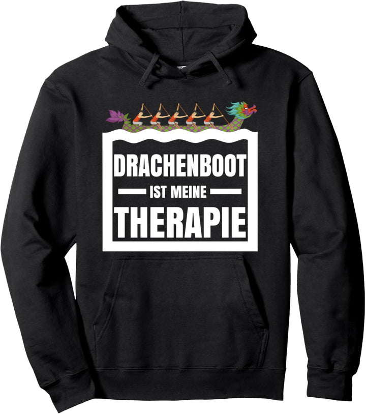 Lustiges Drachenboot Therapie Geschenk Pullover Hoodie