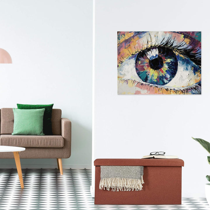 Relaxdays Sitzbank mit Stauraum, Leinen-Optik, gepolstert, Flur, Schlafzimmer, Truhenbank, HBT 38 x